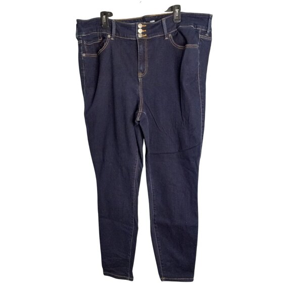 Torrid Size 24T Jegging Womens Super Soft Dark Wash Denim Blue Stretch - Picture 1 of 11
